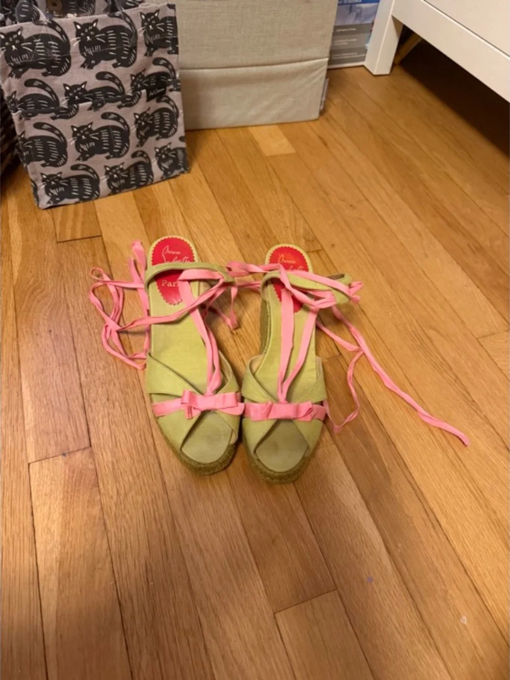 Christian Louboutin Canvas Colorback Pattern Espadrilles